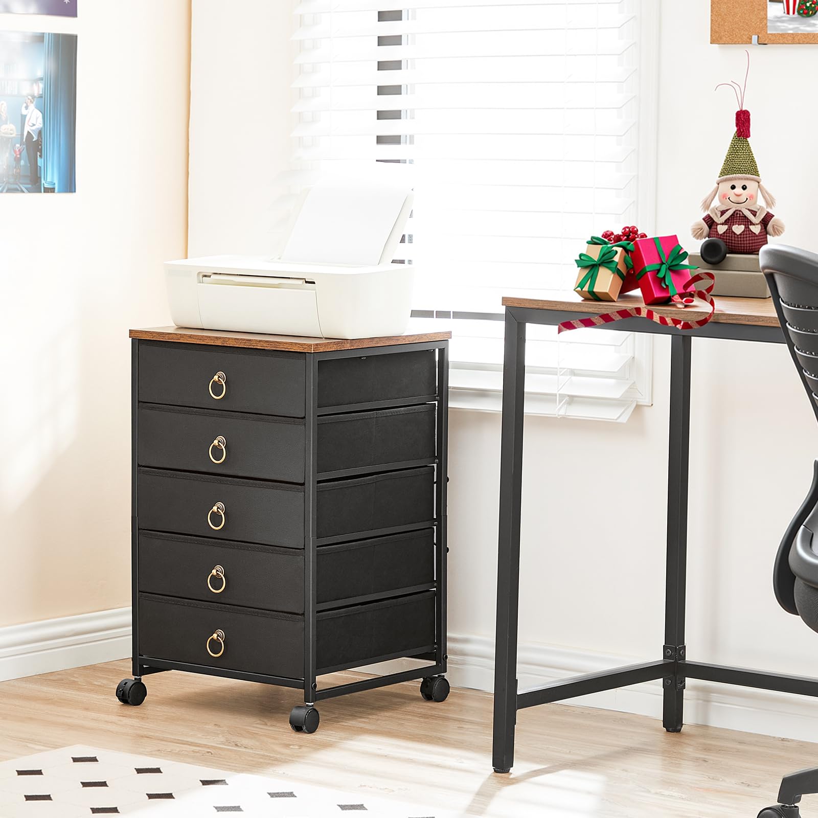 Amazon.com: HOOBRO 5-Drawer Chest, Office File Cabinet with